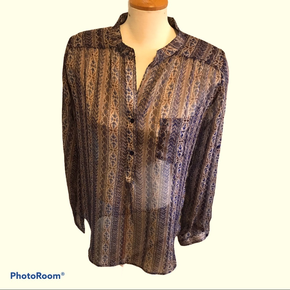 Depri Boho Multi-Coloured Semi-Sheer Tunic